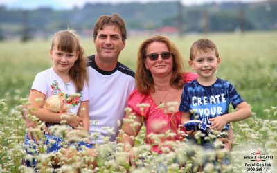 Rodinné fotografovanie v prírode