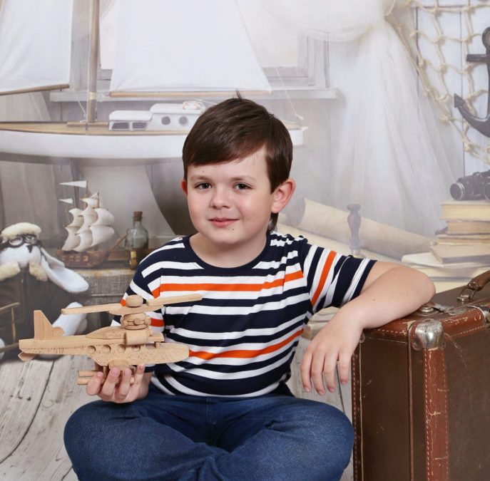 Fotografovanie detí pri nových pozadiach