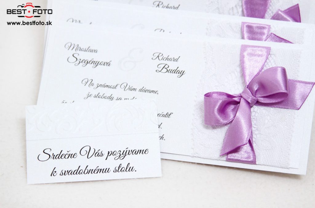 Svadobné oznámenia M&R