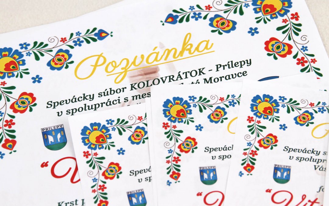 plagáty, ďakovné listy, pozvánky, vignety