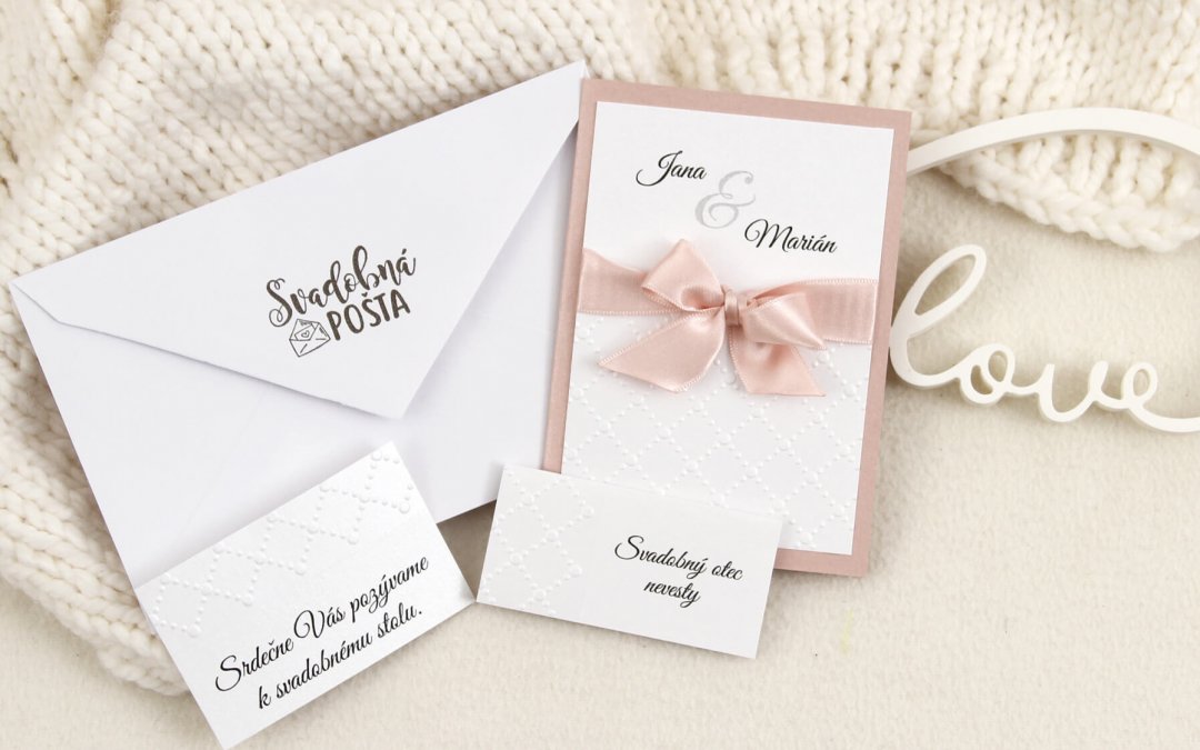 Svadobné tlačoviny pre J&M